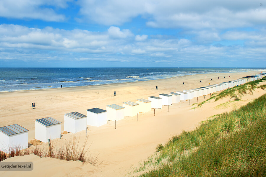 Strandhuisjes strand Texel